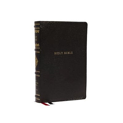 Nkjv, Personal Size Reference Bible, Sovereign Collection, Genuine Leather, Black, Red Letter, Comfort Print: Holy Bible, New King James Version-..