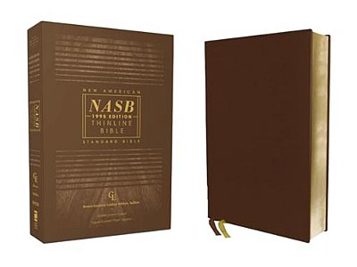 Nasb, Thinline Bible, Genuine Leather, Buffalo, Brown, Red Letter Edition, 1995 Text, Comfort Print-..