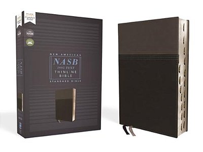 Nasb, Thinline Bible, Leathersoft, Black, Red Letter Edition, 1995 Text, Thumb Indexed, Comfort Print-..