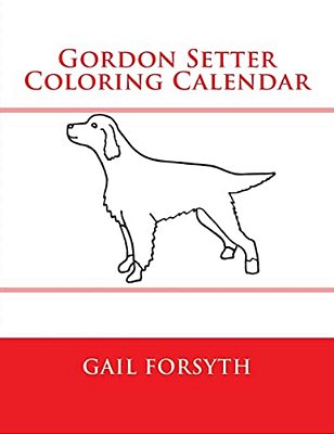 Gordon Setter Coloring Calendar-..