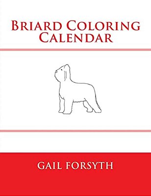Briard Coloring Calendar-..