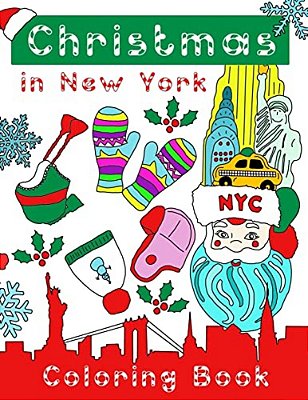 Christmas In New York Coloring Book-..