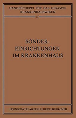 Sondereinrichtungen Im Krankenhaus-..