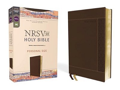 Nrsvue, Holy Bible, Personal Size, Leathersoft, Brown, Comfort Print-..