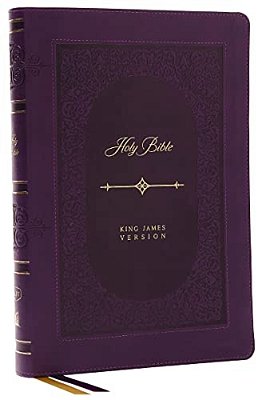 Kjv Holy Bible: Giant Print Thinline Bible, Purple Leathersoft, Red Letter, Comfort Print: King James Version (Vintage Series)-..