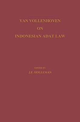 Van Vollenhoven On Indonesian Adat Law-..
