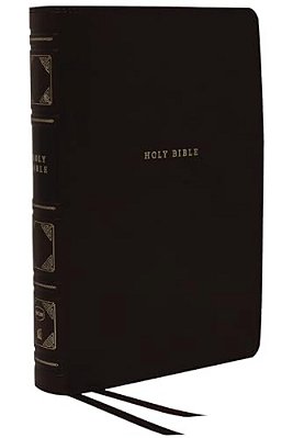 Nkjv, Reference Bible, Classic Verse-By-verse, Center-Column, Leathersoft, Black, Indexed, Red Letter Edition, Comfort Print-..