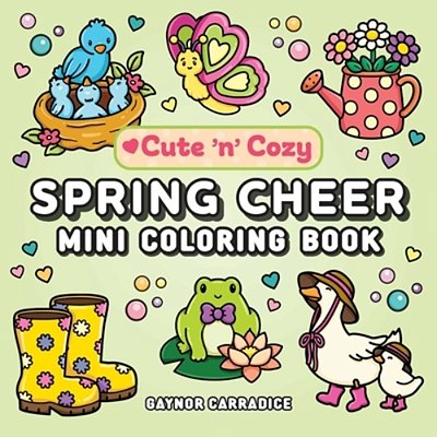 Spring Cheer Mini Coloring Book-..