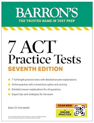7 Act Practice Tests, Seventh Edition + Online Practice (2026)-..