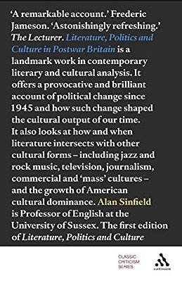 Literature, Politics And Culture In Postwar Britain-..