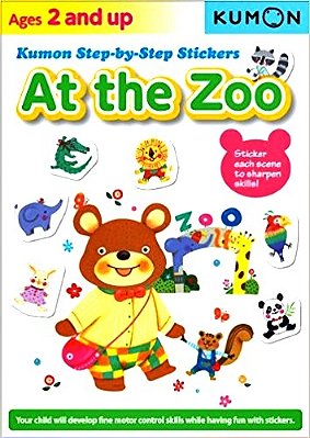 At The Zoo - Kumon Step-By-step Stickers - Ages 2 And Up-..