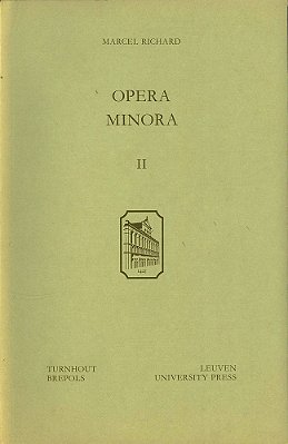 Opera Minora II-..