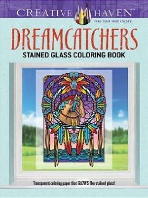 Dreamcatchers Stained Glass Coloring Book - Creative Haven-..