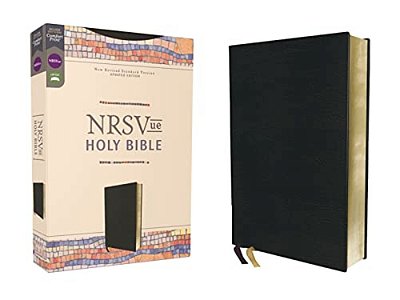 Nrsvue, Holy Bible, Leathersoft, Black, Comfort Print-..