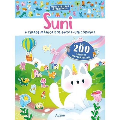 Suni, A Cidade Mágica Dos Gatos-Unicórnios - Meus Adesivos Divertidos