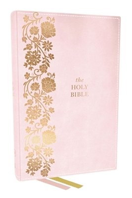 Kjv Personal Size Large Print End-Of-verse Reference Bible, Pink Leathersoft, Red Letter, Comfort Print-..