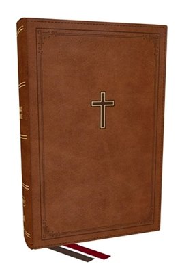 Kjv Personal Size Large Print End-Of-verse Reference Bible, Brown Leathersoft, Red Letter, Comfort Print-..