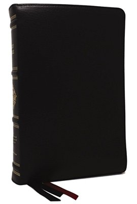 Rsv Personal Size Bible With Cross References, Black Premium Goatskin Leather, Premier Collection, (Sovereign Collection)-..