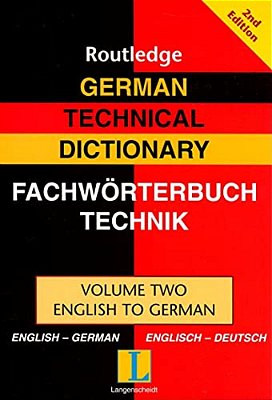 German Technical Dictionary (Volume 2)-..