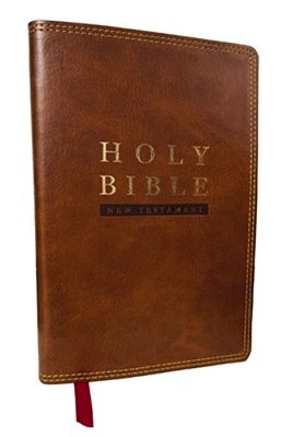 Nkjv Super Giant Print New Testament, Brown Leathersoft, Red Letter, Comfort Print (Thumb Indexed)-..