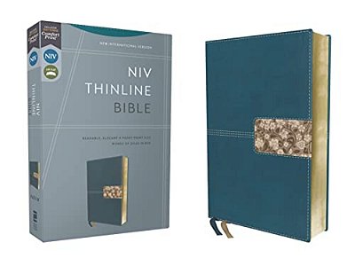 Niv, Thinline Bible, Leathersoft, Teal, Red Letter, Comfort Print-..
