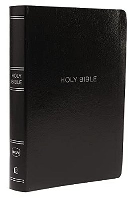 Nkjv, Reference Bible, Center-Column Giant Print, Leather-Look, Black, Red Letter Edition, Comfort Print-..