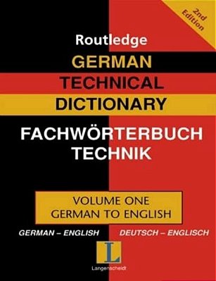 German Technical Dictionary (Volume 1)-..
