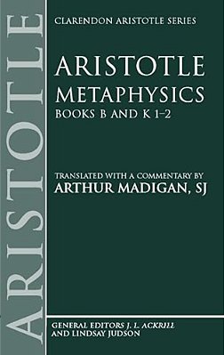 Metaphysics: Books B And K 1-2-..