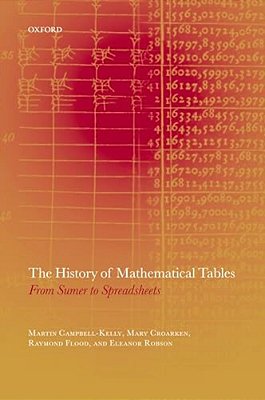 The History Of Mathematical Tables: From Sumer To Spreadsheets-..