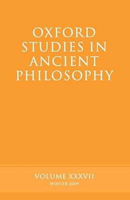 Oxford Studies In Ancient Philosophy: Volume 37-..