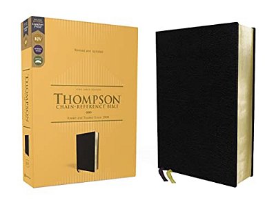 Kjv, Thompson Chain-Reference Bible, European Bonded Leather, Black, Red Letter, Comfort Print-..