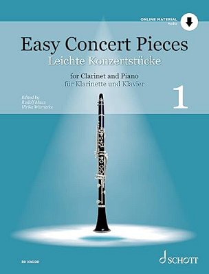 Easy Concert Pieces, Vol. 1 - 25 Pieces From 4 Centuries Clarinet And Piano - Book With Online Audio-..