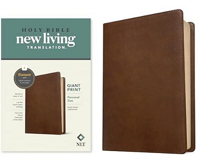 Nlt Personal Size Giant Print Bible, Filament Enabled Edition (Red Letter, Leatherlike, Rustic Brown)-..
