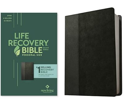 Nlt Life Recovery Bible, Second Edition, Personal Size (Leatherlike, Black/Onyx)-..