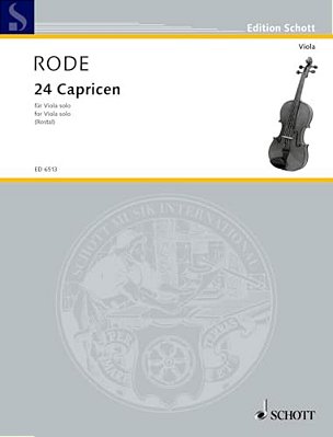 24 Caprice Etudes In The Form Of Etudes, In All 24 Keys: Viola-..