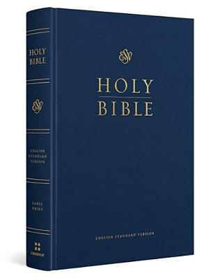 Esv Pew And Worship Bible, Large Print (Hardcover, Blue)-..