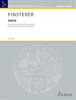 Finsterer: Ionia For Saxophone Quartet And 2 Percussion Score And Parts-..
