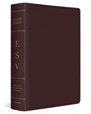 Esv Study Bible, Large Print (Bonded Leather, Burgundy)-..