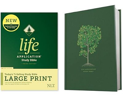 Nlt Life Application Study Bible, Third Edition, Large Print (Red Letter, Hardcover)-..
