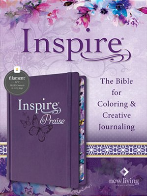 Inspire Praise Bible Nlt, Filament Enabled (Hardcover Leatherlike, Purple)-..