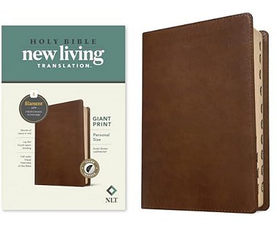 Nlt Personal Size Giant Print Bible, Filament Enabled Edition (Red Letter, Leatherlike, Rustic Brown, Indexed)-..