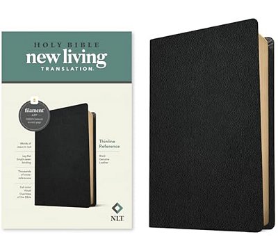Nlt Thinline Reference Bible, Filament Enabled Edition (Red Letter, Genuine Leather, Black)-..