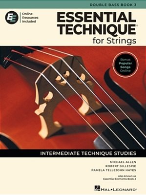 Essential Technique For Strings - Double Bass Book 3 With Online Resources-..