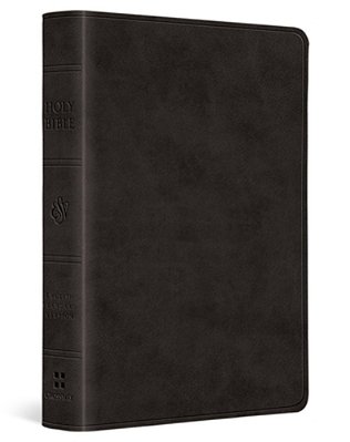 Esv Large Print Value Compact Bible, Red Letter (Trutone, Black)-..