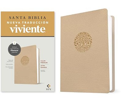 Biblia Valor Prémium Ntv, Letra Grande Con Filament (Sentipiel, Café Claro)-..