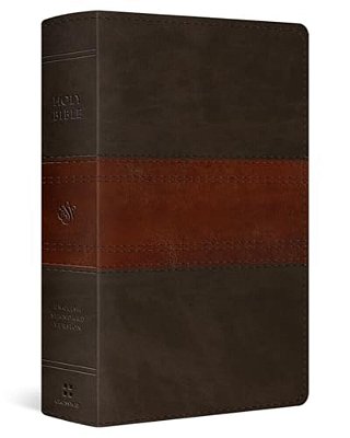 Esv Large Print Personal Size Bible, Red Letter, Thumb Indexed (Trutone, Forest/Tan, Trail Design)-..