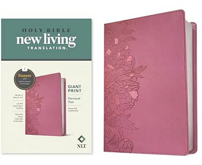 Nlt Personal Size Giant Print Bible, Filament Enabled Edition (Red Letter, Leatherlike, Peony Pink)-..