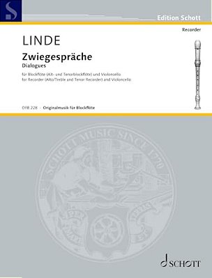 Linde: Dialogues For Recorder (Alto/Tenor) And Cello Performing Score-..