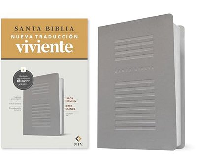 Biblia Valor Prémium Ntv, Letra Grande Con Filament (Sentipiel, Gris)-..