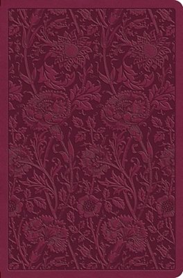 Esv Value Compact Bible (Trutone, Raspberry, Floral Design)-..